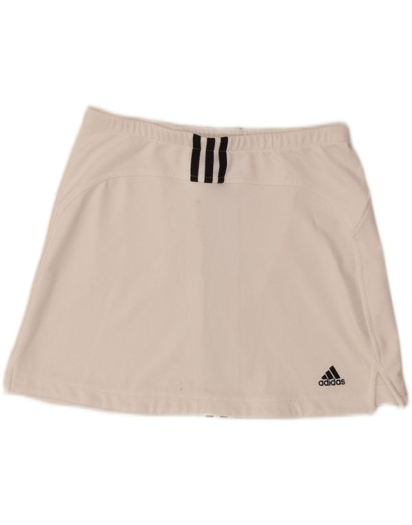 Adidas Damen Climalite Tennisrock UK 10 Small Weiß Polyester