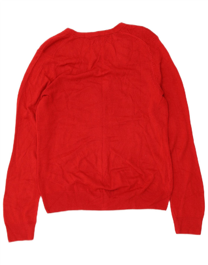 Marks & SPENCER Damen-Strickjacke, Gr. 12, Mittelrot, Acryl