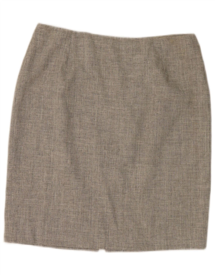 MARELLA Womens Pencil Skirt UK 14 Large W30  Grey Viscose