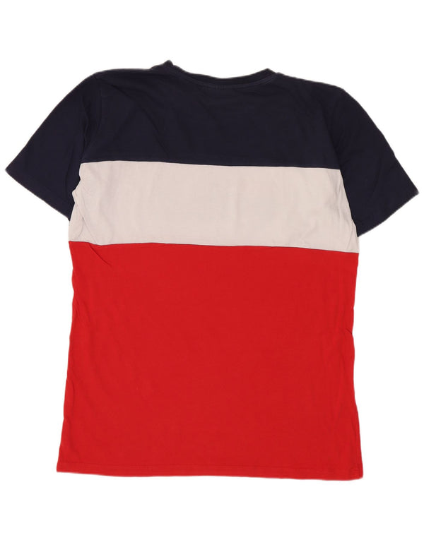 Fila T-Shirt mit Grafik für Jungen, 15–16 Jahre, rotes Farbblockdesign