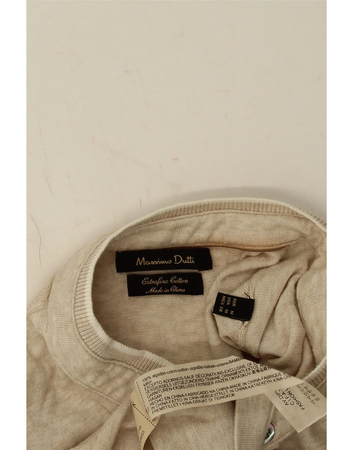 MASSIMO DUTTI Herren Poloshirt Mittelbeige Baumwolle