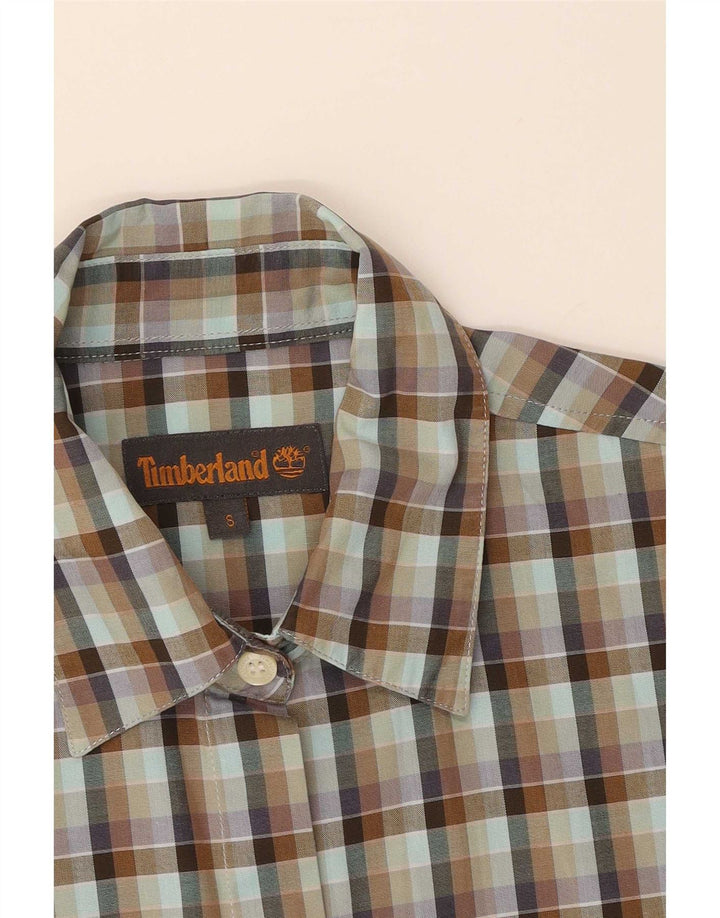 Timberland Damen Übergroßes Hemd UK 10 Small Green Check