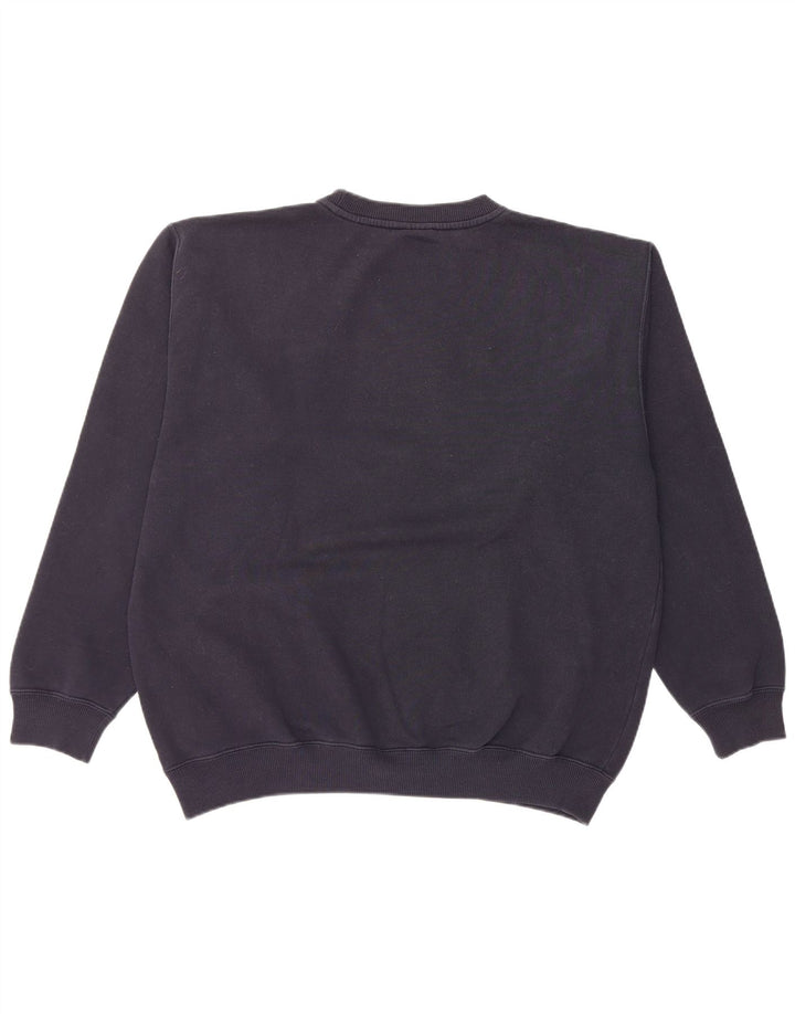 Reebok Herren-Sweatshirt-Pullover, mittelmarineblaue Baumwolle