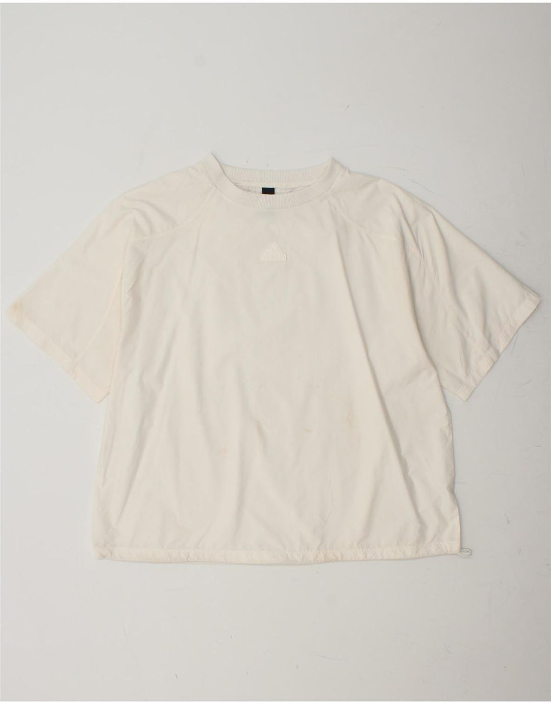 ADIDAS Damen T-Shirt Top UK 18 XL Off White