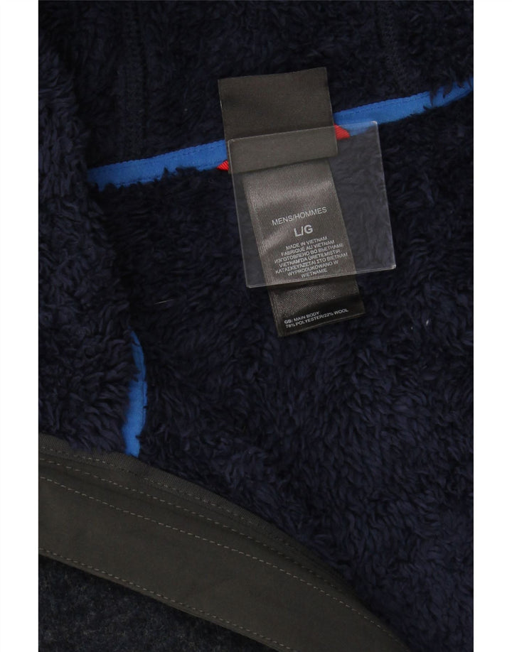 THE NORTH FACE Herren-Strickjacke mit Kapuze, groß, marineblau, Polyester