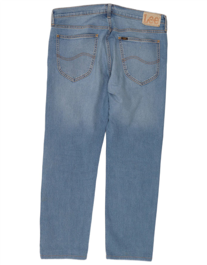 Lee Damen Daren Zip Fly Straight Jeans W33 L30 Blaue Baumwolle