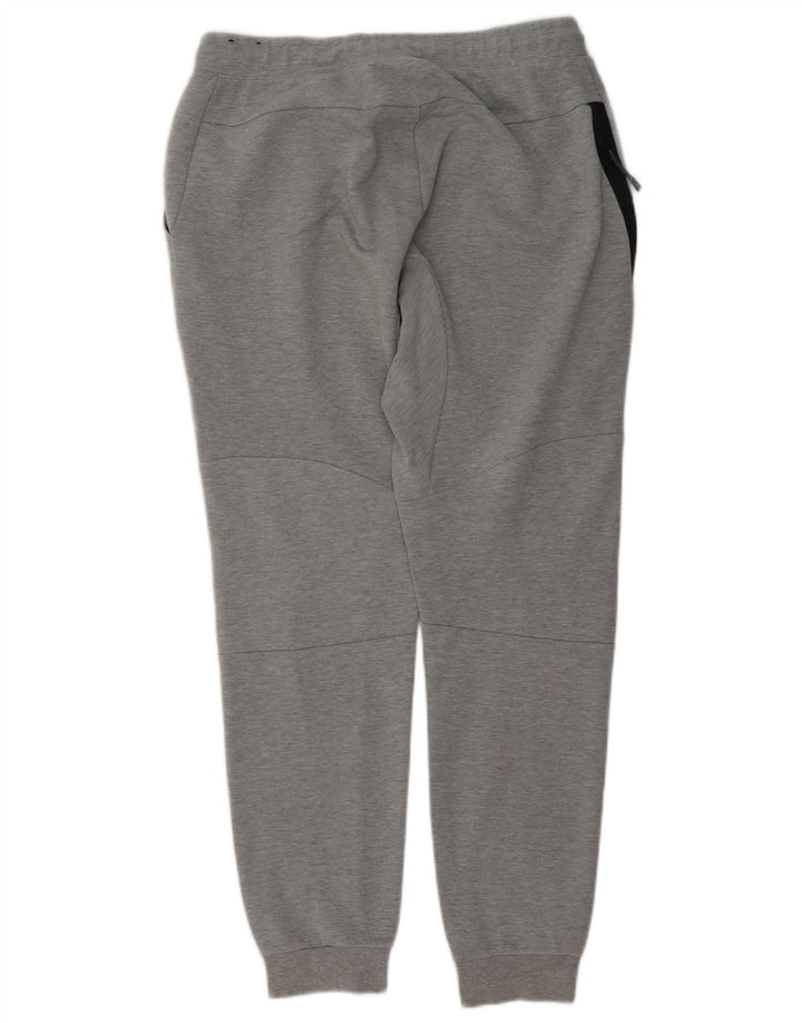 Nike Herren-Trainingshose, Jogginghose, groß, graue Farbblock-Baumwolle