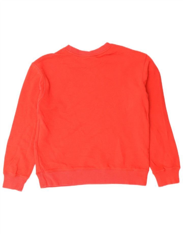 Champion Damen Sweatshirt Pullover UK 10 Small Rot Baumwolle