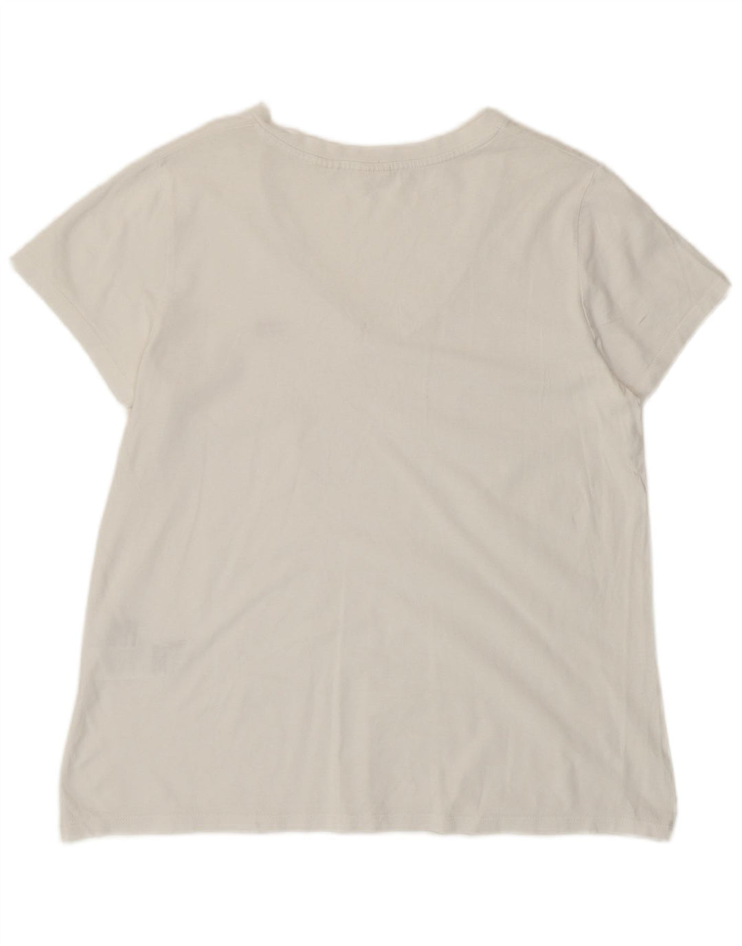Levi's Damen T-Shirt Top UK 14 Large Weiße Baumwolle