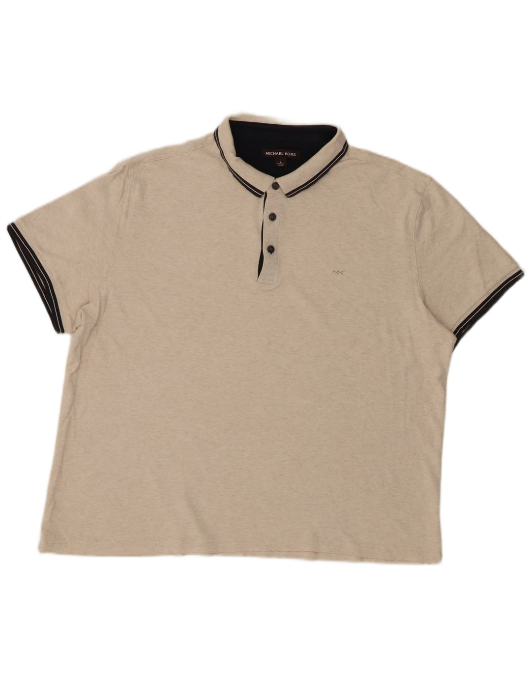 MICHAEL KORS Herren-Poloshirt, groß, beige meliert