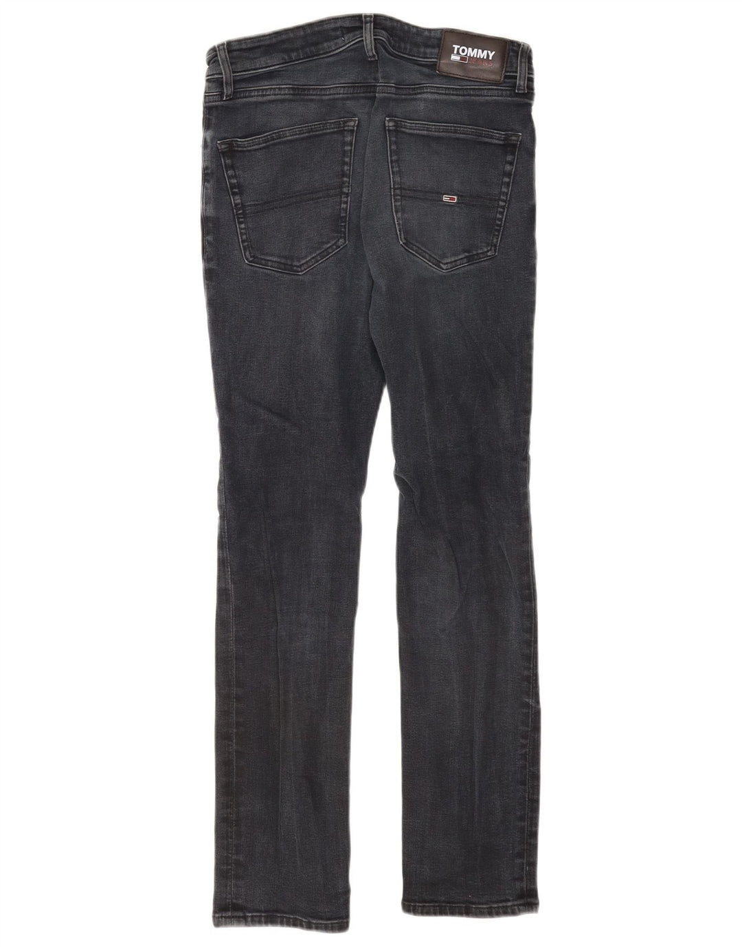 Tommy Hilfiger Herren Slim Jeans W32 L32 Graue Baumwolle
