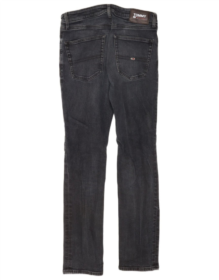 Tommy Hilfiger Herren Slim Jeans W32 L32 Graue Baumwolle