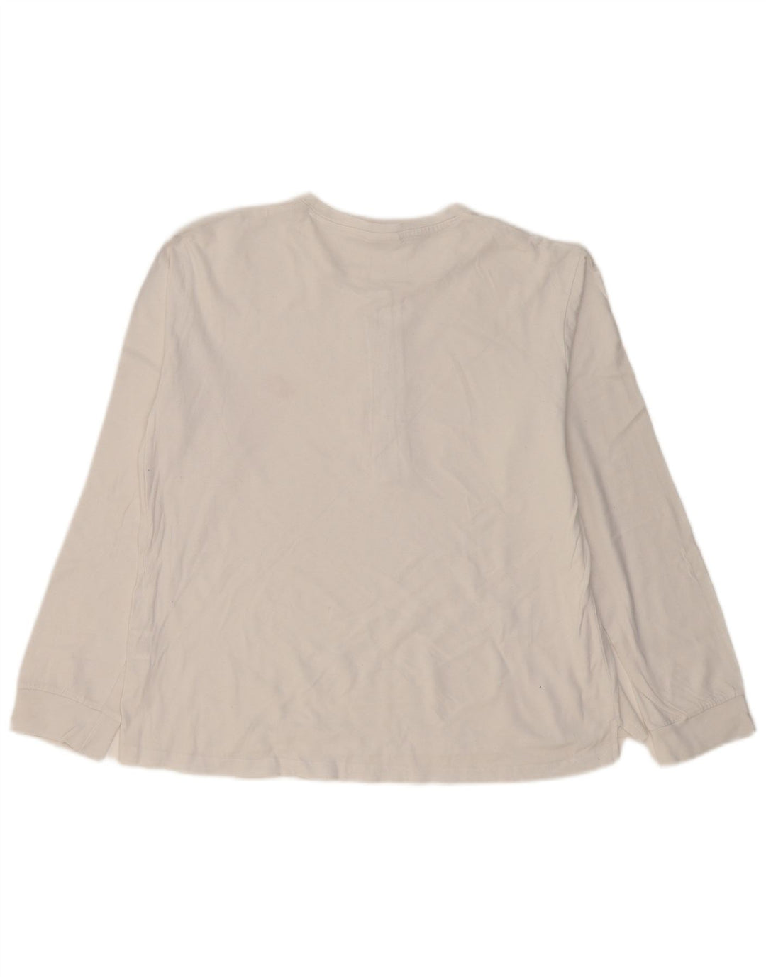 Lotto Damen Top Langarm UK 16 Large Weiße Baumwolle