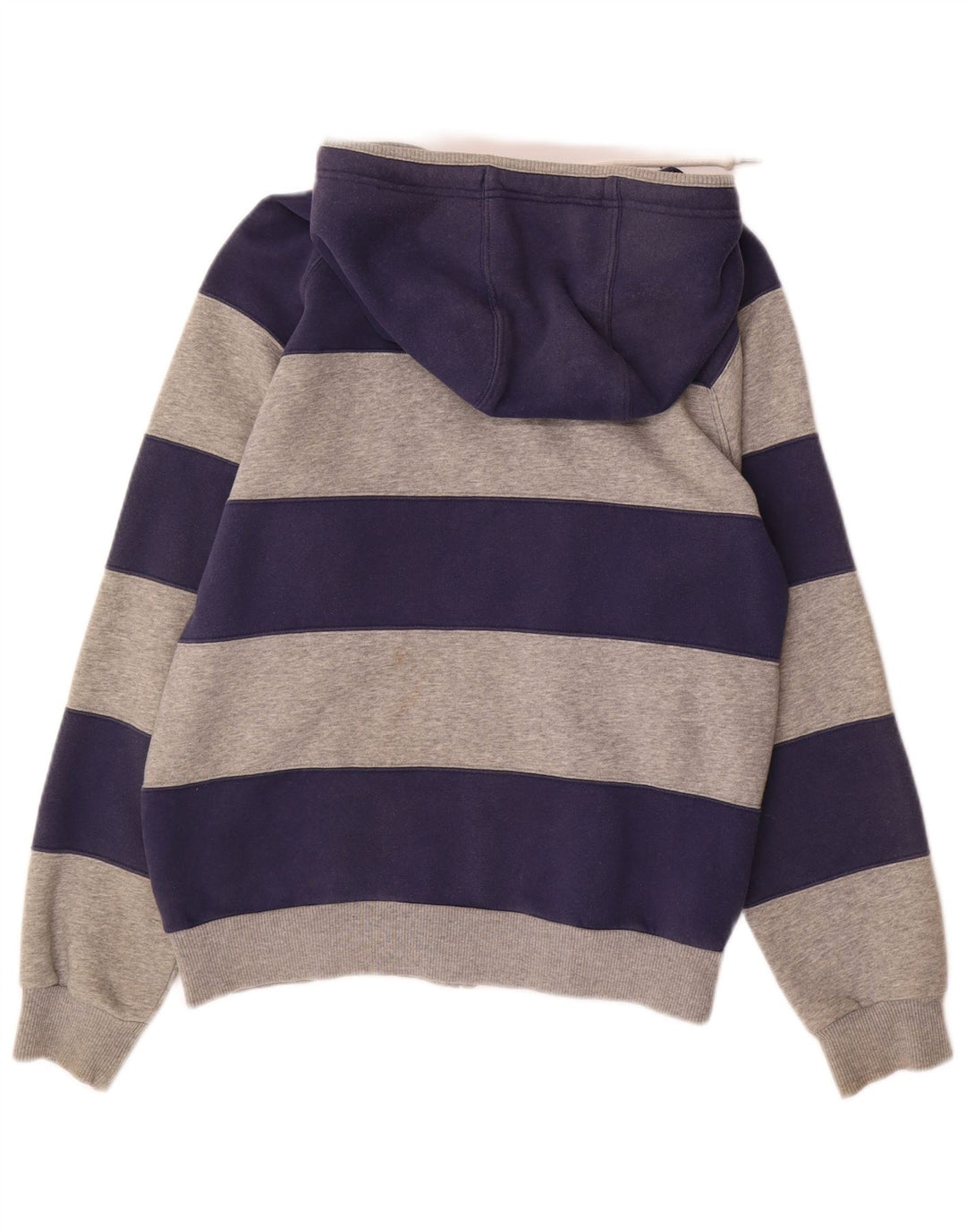 NIKE Herren-Kapuzenpullover mit grafischem Reißverschluss, Gr. 36/38, klein, Marineblau gestreift