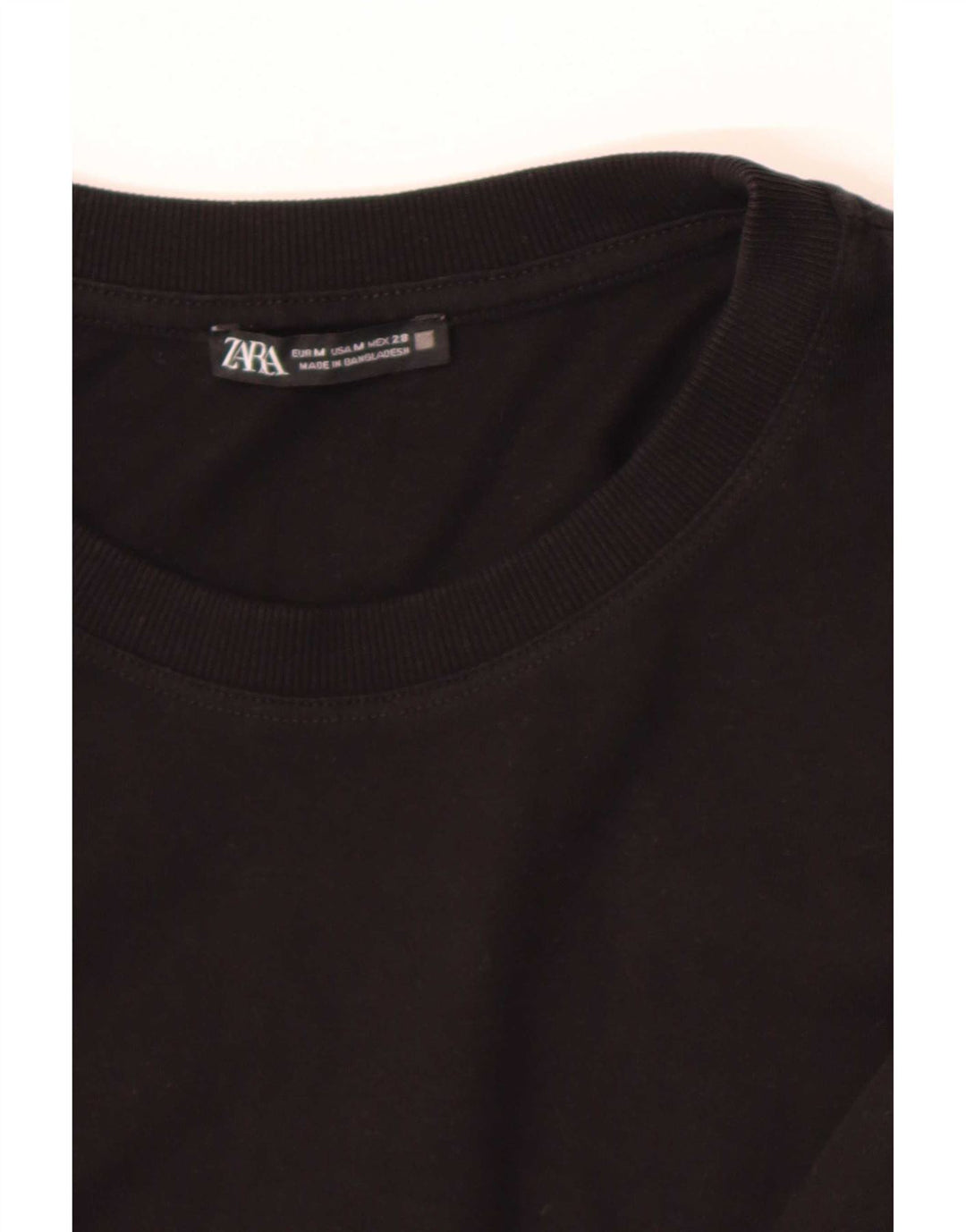Zara Damen Langarm-Stufenkleid UK 14 Medium Schwarz