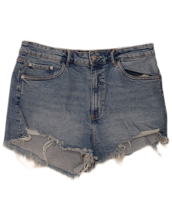 Zara Damen Jeansshorts EU 36 XL W36 Blaue Baumwolle