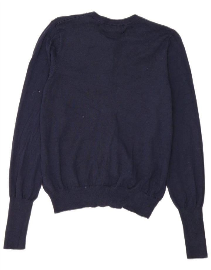 Marks & Spencer Damen-Cardigan-Pullover UK 12 Mittelmarineblaue Viskose