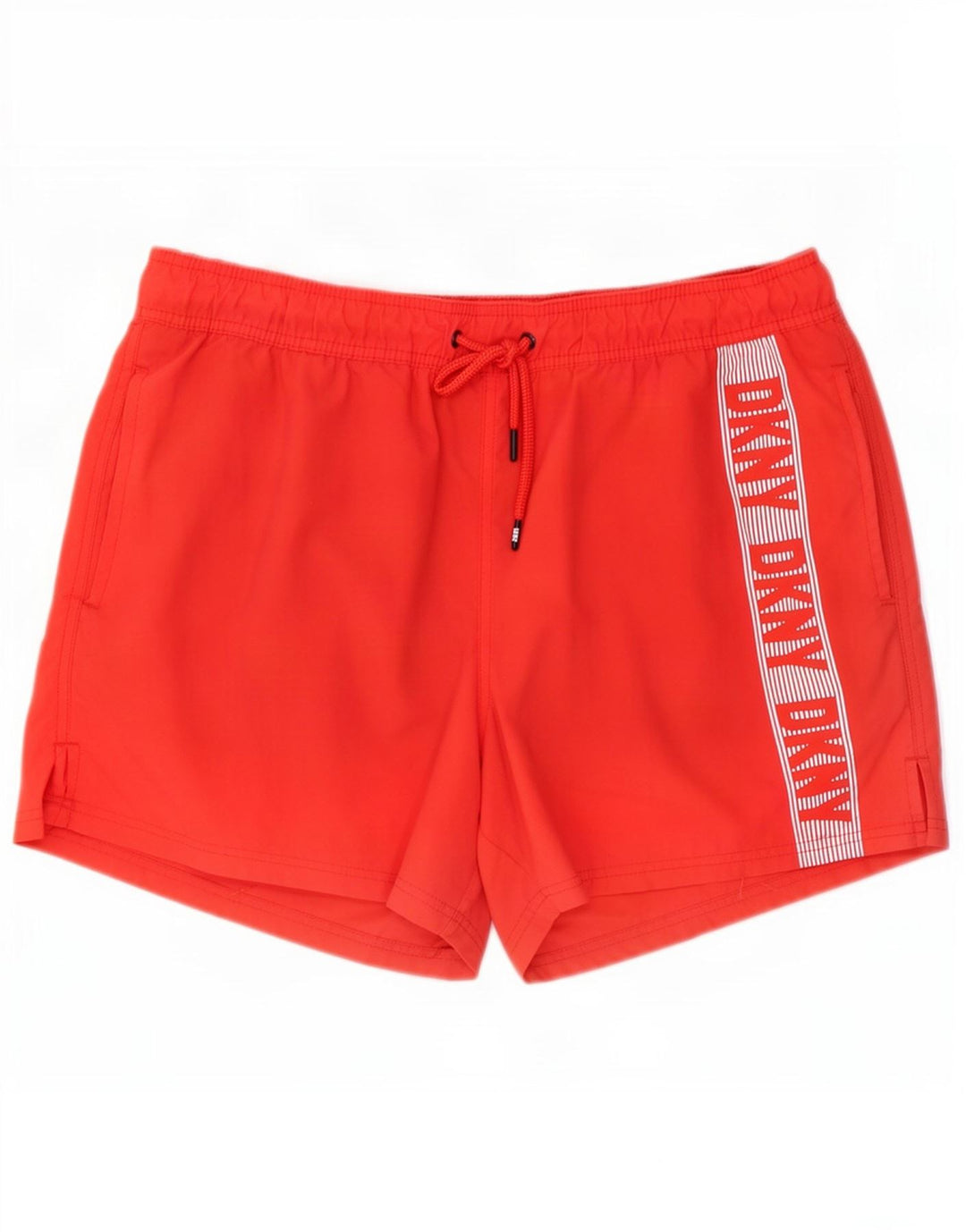 Dkny Herren-Badeshorts mit Grafik, XL, rotes Polyester