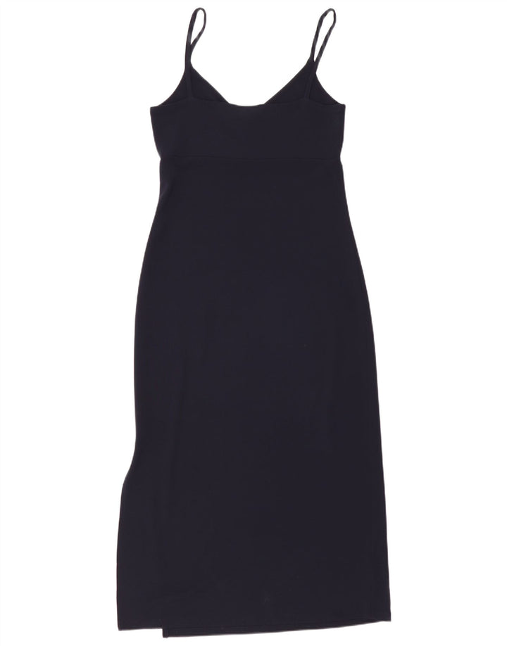 Gap Damen Ärmelloses Maxikleid UK 12 Medium Navy Blue Rayon