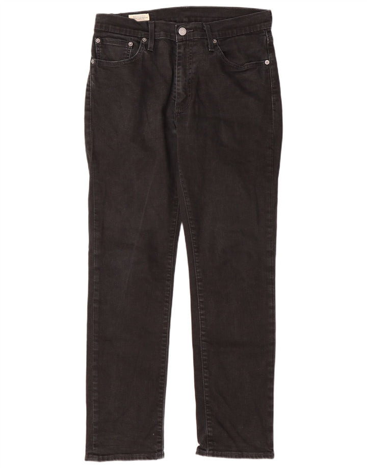 LEVI'S Herren Slim Jeans W32 L30 Schwarze Baumwolle