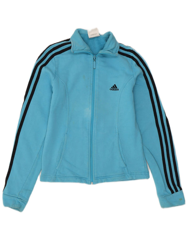 ADIDAS Damen-Trainingsanzug, Top-Jacke, Größe S, Größe S, Blau, Baumwolle