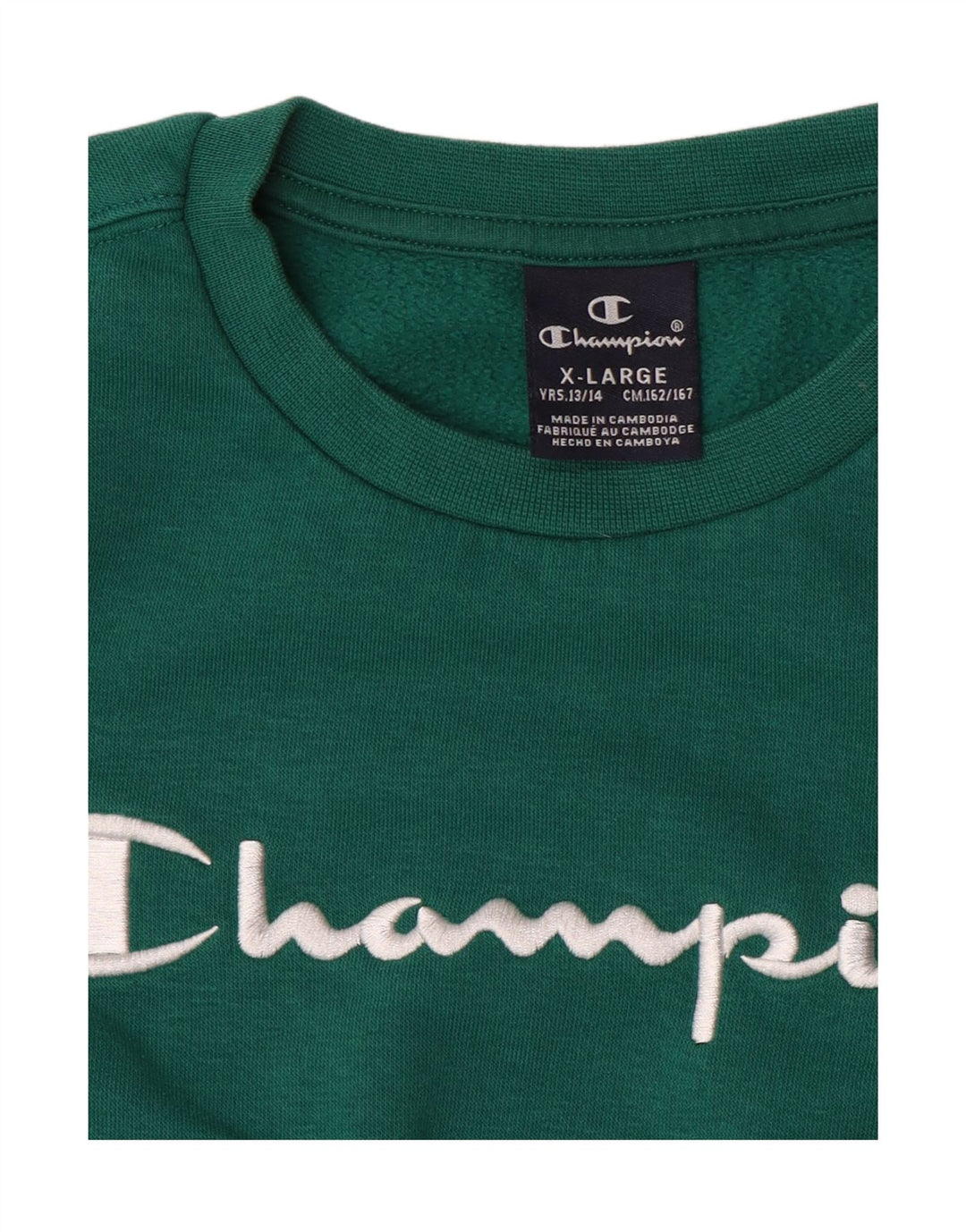 Champion Jungen-Sweatshirt mit Grafik, 13–14 Jahre, XL, Grün