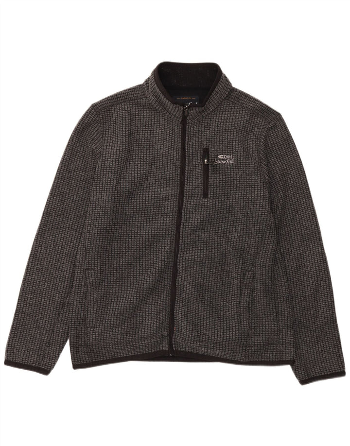 Weird Fish Herren Fleecejacke UK 40 Large Grau Polyester