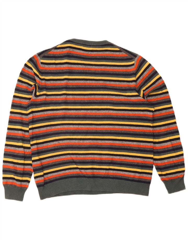 Sun68 Herren-Pullover mit Rundhalsausschnitt, klein, mehrfarbig, gestreift, Baumwolle