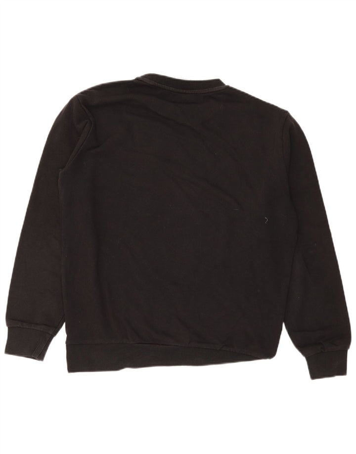 Zara Herren Sweatshirt Pullover Small Schwarz Baumwolle