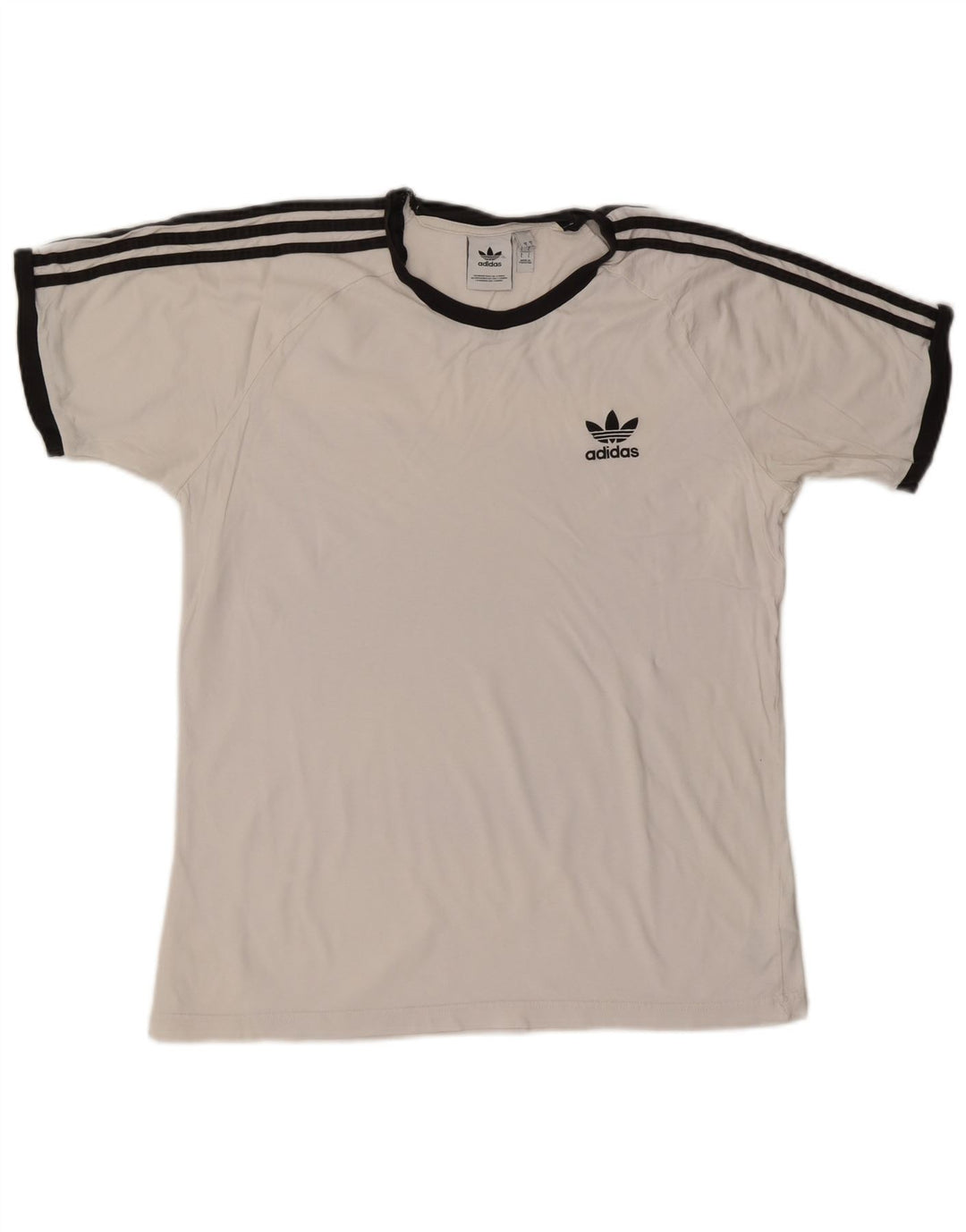 ADIDAS Herren T-Shirt Top Große weiße Baumwolle