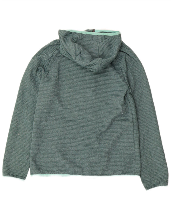JACK WOLFSKIN Womens Zip Hoodie Sweater UK 12 Medium Green Polyester