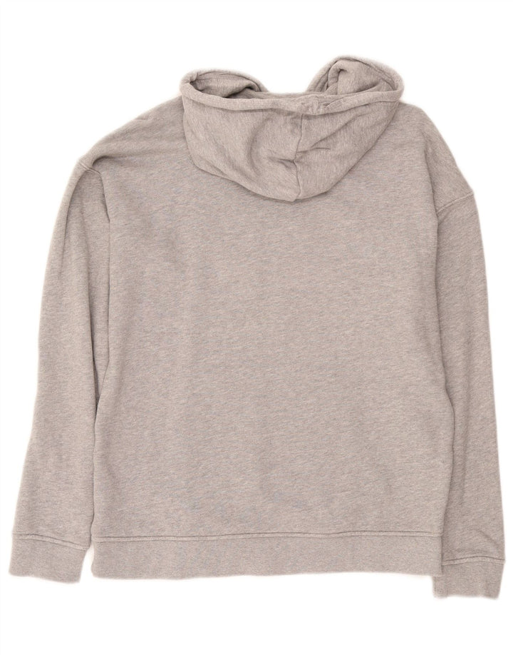 ADIDAS Damen-Pullover mit übergroßem grafischem Kapuzenpullover, Gr. 8, Größe S, Grau, Baumwolle