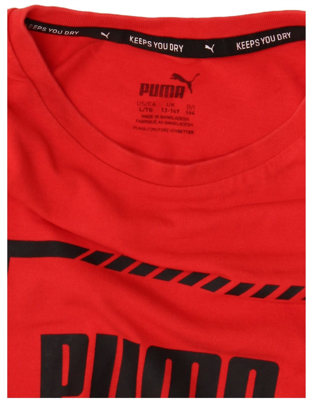 Puma Jungen T-Shirt mit Grafik, 13–14 Jahre, Rot