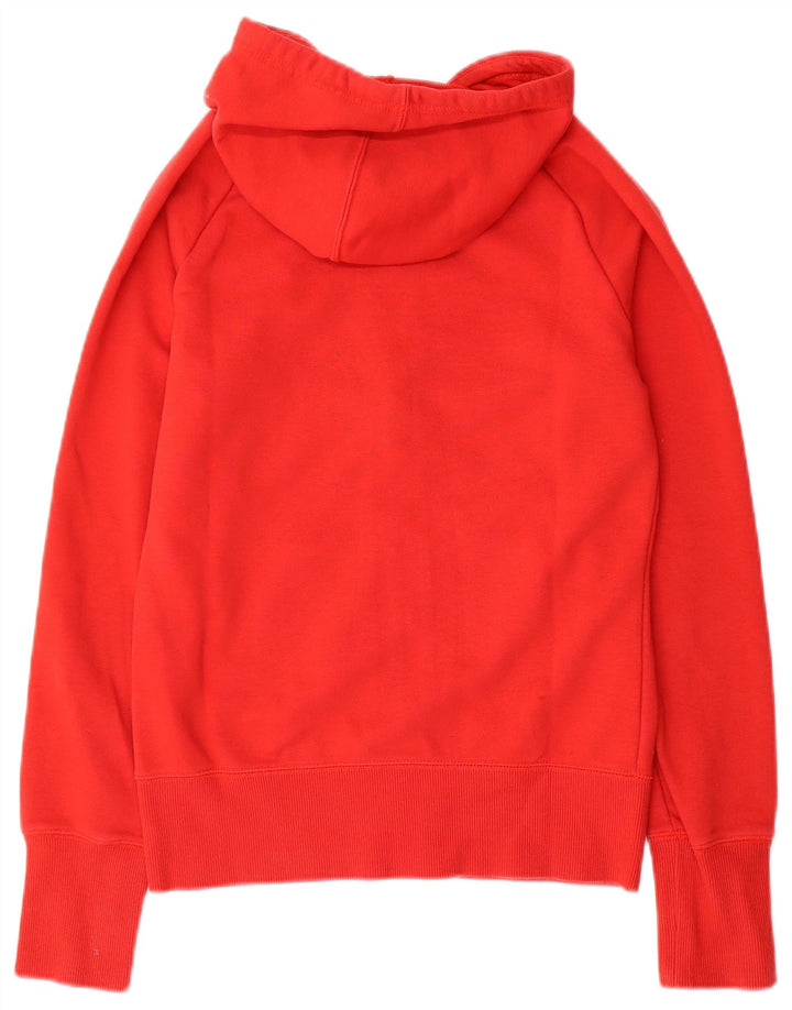 Reebok Damen Zip Hoodie Pullover UK 10 Small Rot