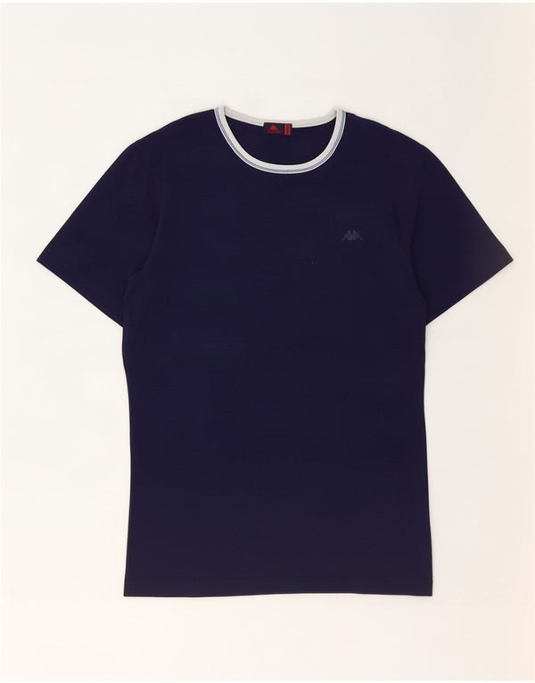 Kappa Damen T-Shirt Top UK 12 Medium Marineblau Baumwolle