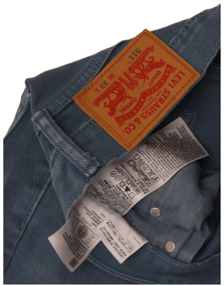 Levi's Herren 511 Denim Shorts W33 mittelblaue Baumwolle