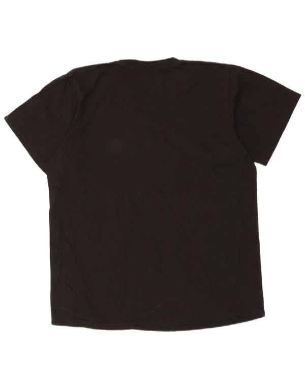 Hard Rock Cafe Damen Seville Graphic T-Shirt Top UK 14 Mittelschwarze Baumwolle