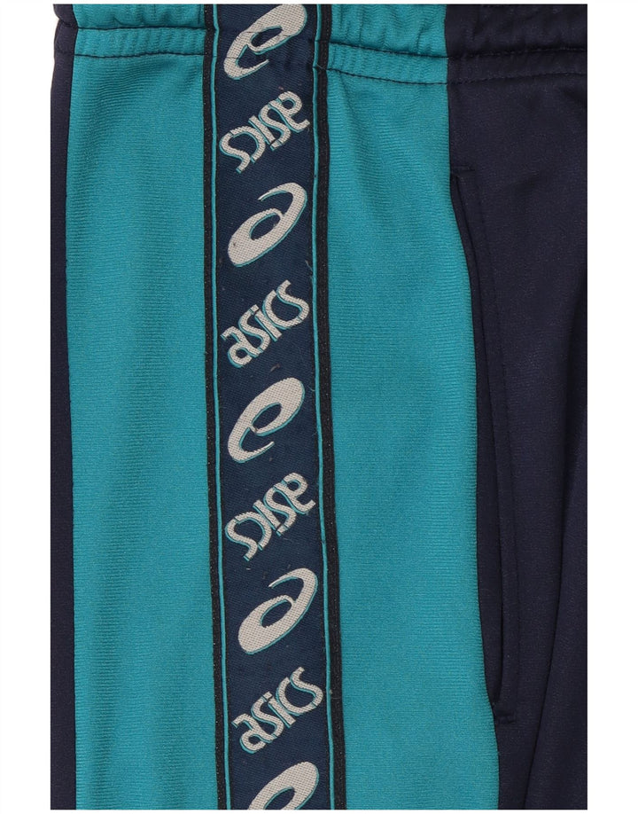 Asics Herren-Trainingshose mit Grafik, XL, Marineblau, Farbblock