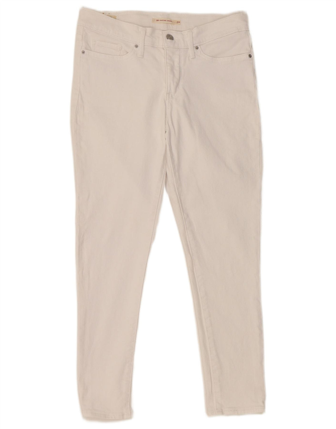 LEVI'S Damen 311 Shaping Skinny Jeans W29 L26 Weiße Baumwolle