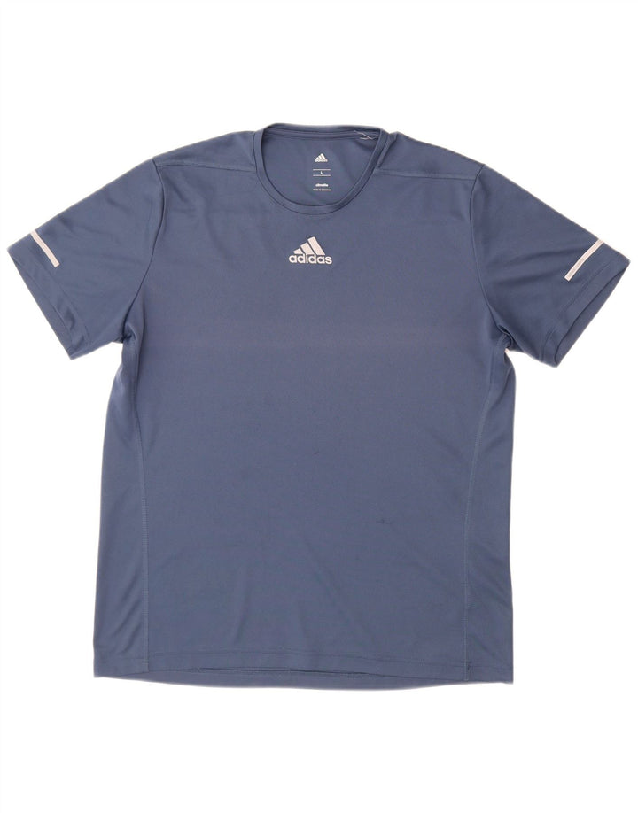 Adidas Herren Climalite T-Shirt Top Large Marineblau
