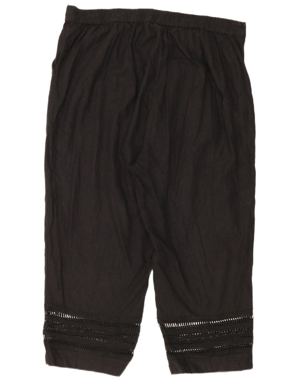 Marks & Spencer Damen Autograph verkürzte Hose UK 20 2XL W40 L24 Schwarz