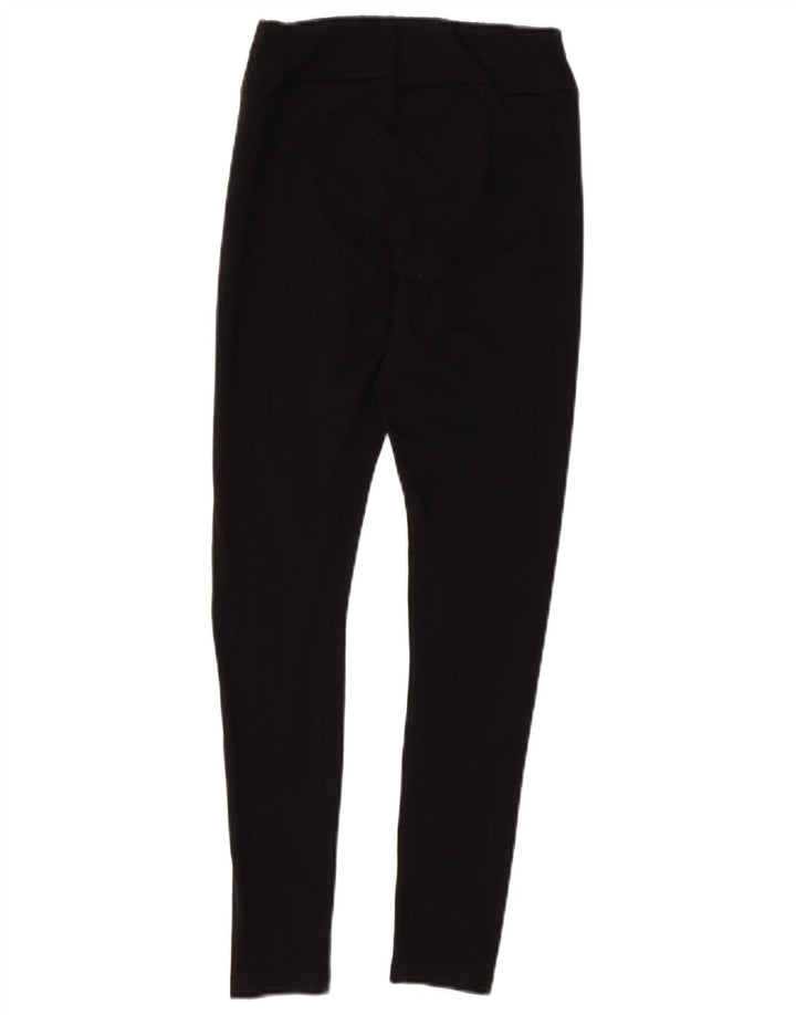 Puma Damen Leggings UK 8 Small Schwarz Baumwolle