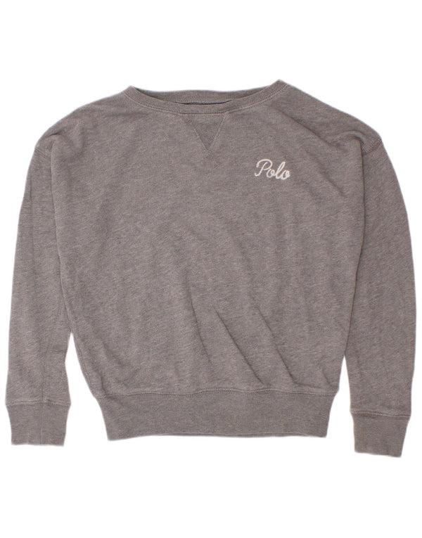 Polo Ralph Lauren Jungen-Sweatshirt, Pullover, 6–7 Jahre, Größe S, Grau, Baumwolle