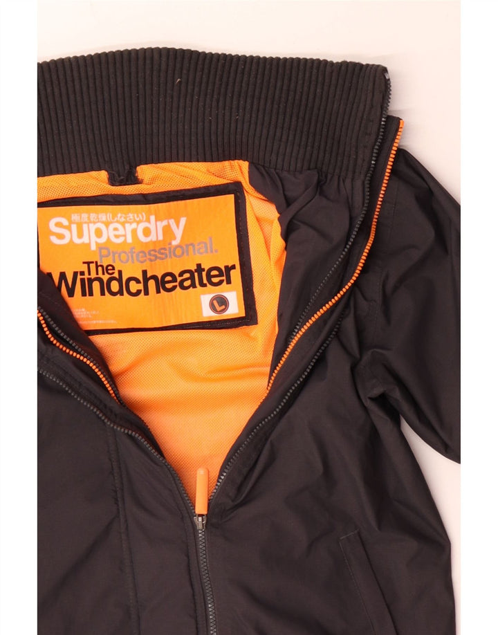 Superdry Herren The Windcheater Windjacke UK 40 Large Grau Polyester