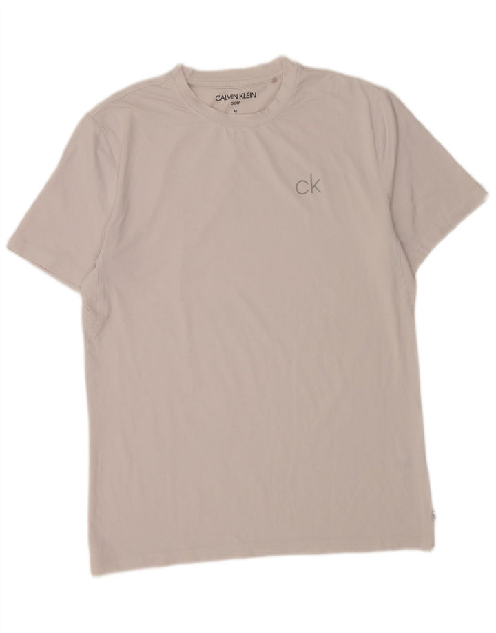 Calvin Klein Herren Golf-T-Shirt aus mittelgrauer Baumwolle