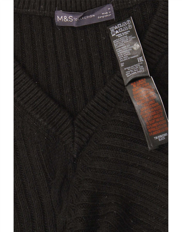 Marks & Spencer Herren-Weste-Tanktop aus mittelschwarzer Baumwolle