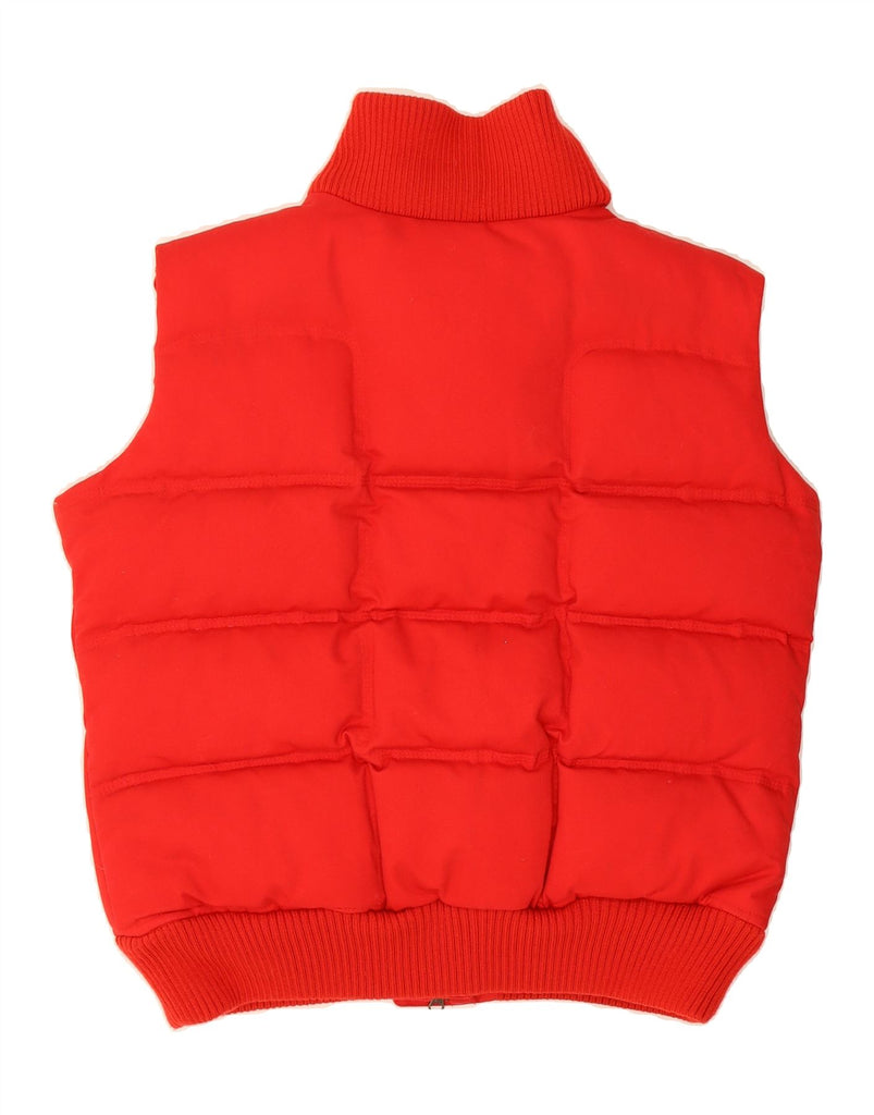 NIKE Womens Padded Gilet UK 10/12 Medium Red Cotton Vintage Nike and Second-Hand Nike from Messina Hembry 