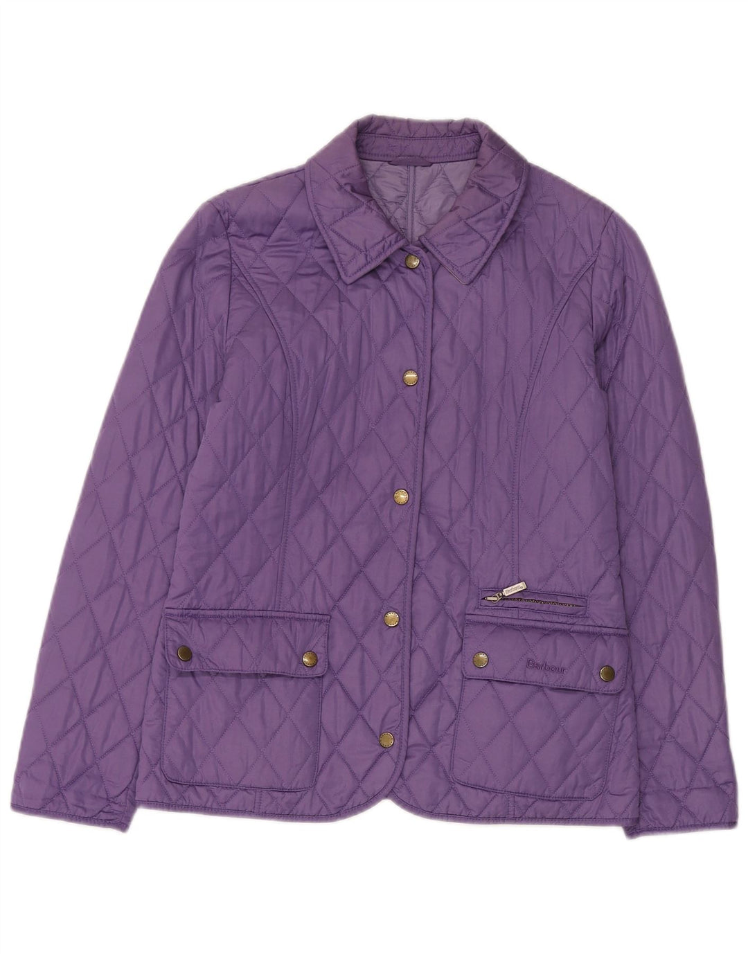 Barbour Damen Steppjacke UK 12 Medium Lila Polyester