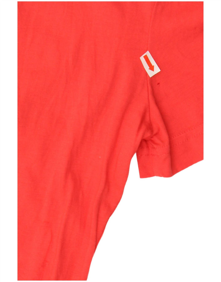 Adidas Herren Grafik T-Shirt Top Small Rot Baumwolle