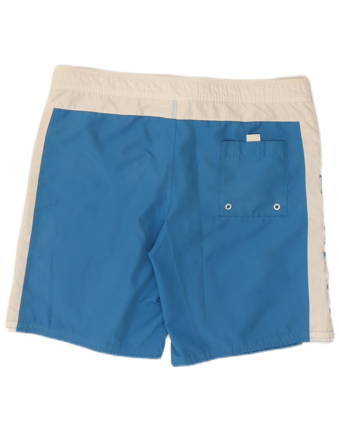 Sundek Herren-Badeshorts mit Grafik, XL, blaues Farbblock-Polyester